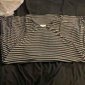 Socialite Striped Dress in Black/White
